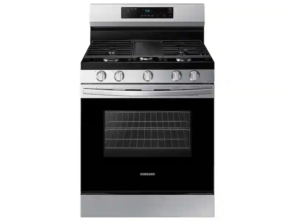 30” stainless steel gas range