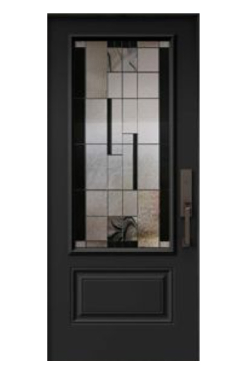 Front door - glass onyx
