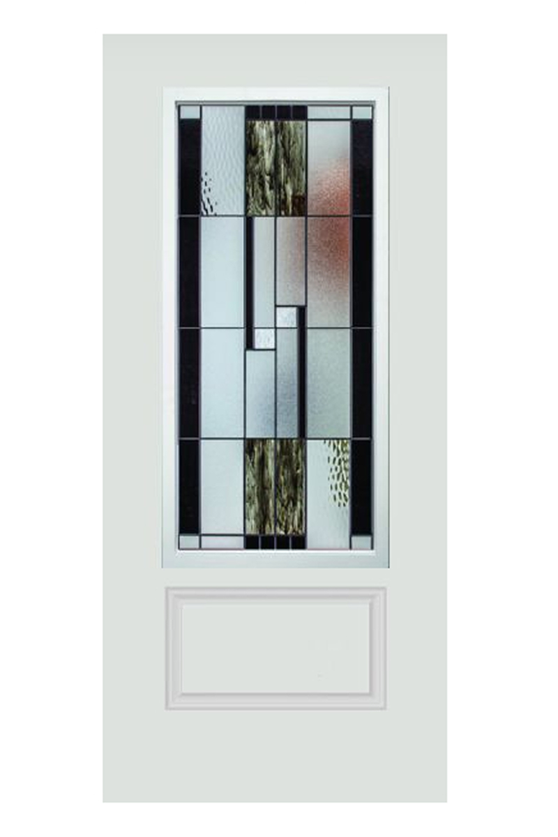 Front door - glass onyx