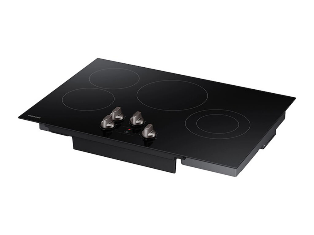 30” stainless steel electric cooktop