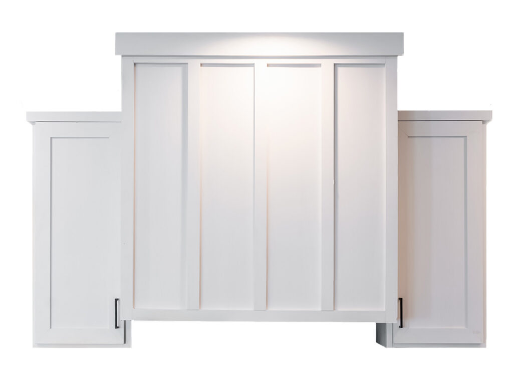 Wood range hood cabinet style